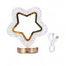 Rechargeable 3000K-7000K LED Acrylic Crystal Hollow Star Touch Light with Gold Accents Rechargeable 3000K-7000K LED Acrylic Crystal Hollow Star Touch Light with Gold Accents