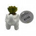 3.85 x2.75 in Decorative Elephant Planter with Faux Plant and Pebbles 3.85 x2.75 in Decorative Elephant Planter with Faux Plant and Pebbles