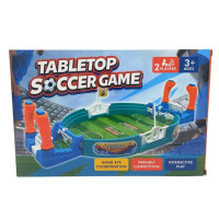Foosball Style Tabletop Soccer Game  with Manual Goalie Control