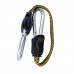 Flat Stretchable Cord with Carabiner Ends