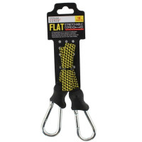 Flat Stretchable Cord with Carabiner Ends
