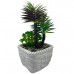 Faux Succulent Arrangement in Cement Pot Decor Planter Faux Succulent Arrangement in Cement Pot Decor Planter