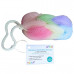 Rainbow Braided Mesh Bath Sponge for Body Washing with Countertop Display Rainbow Braided Mesh Bath Sponge for Body Washing with Countertop Display