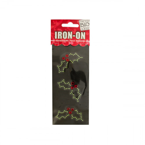 Holly Rhinestone Iron-On Transfer Holly Rhinestone Iron-On Transfer