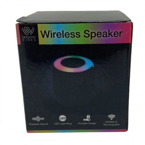 Wireless Speaker with Colorful LED Light and Portable Strap in Assorted Colors Wireless Speaker with Colorful LED Light and Portable Strap in Assorted Colors
