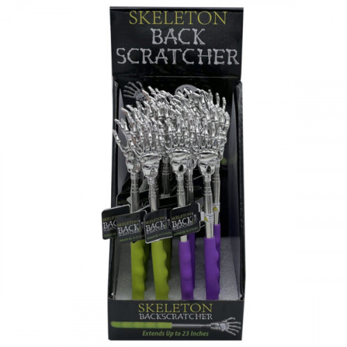 Telescopic Skeleton Back Scratcher in Countertop Display Telescopic Skeleton Back Scratcher in Countertop Display