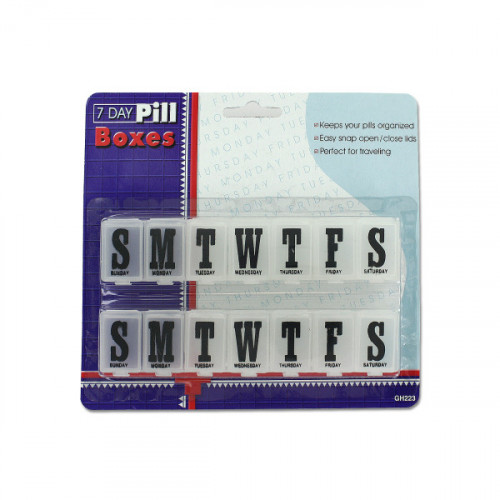 7 Day Pill Boxes Set 7 Day Pill Boxes Set