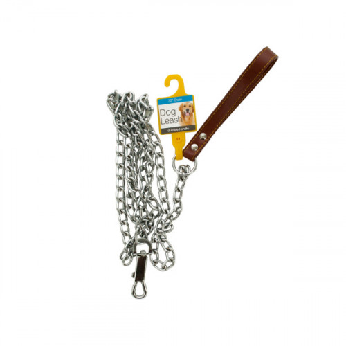 Chain Dog Leash with Durable Handle Chain Dog Leash with Durable Handle