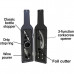 Wine Bottle Accessory Kit in Bottle-Shaped Case