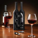 Wine Bottle Accessory Kit in Bottle-Shaped Case