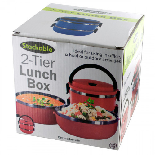 Stackable 2-Tier Lunch Box Stackable 2-Tier Lunch Box