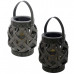 Decorative Basket Weave Lantern with LED Candle Decorative Basket Weave Lantern with LED Candle