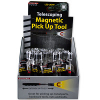 Telescoping Magnetic Pick Up Tool with LED Light Countertop