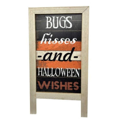 Bugs Hisses and Halloween Wishes Freestanding Board Display Sign Bugs Hisses and Halloween Wishes Freestanding Board Display Sign