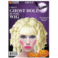 Blonde Curled Ghost Doll Wig