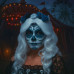 Day of the Dead Long White Hair Wig Day of the Dead Long White Hair Wig