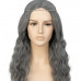 Gothic Long Wavy Gray Wig with 2 Little Pony Tails Gothic Long Wavy Gray Wig with 2 Little Pony Tails