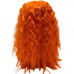 Bright Orange Wavy Wig with Bangs