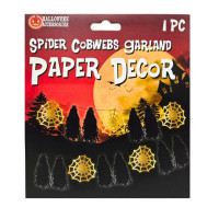 Halloween Spider CobWebs and Tassel Garland Paper Decoration