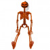 Poseable Orange Pumpkin Head Skeleton Hanging Halloween Decor Prop Poseable Orange Pumpkin Head Skeleton Hanging Halloween Decor Prop
