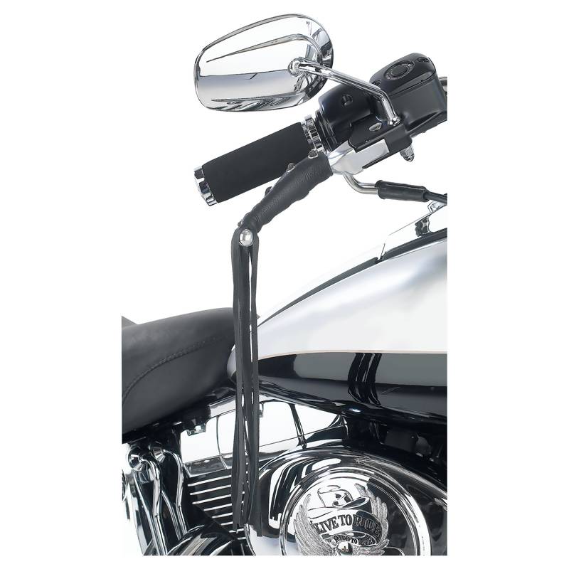 Diamond Plate Solid Genuine Leather Black Motorcycle Lever Covers