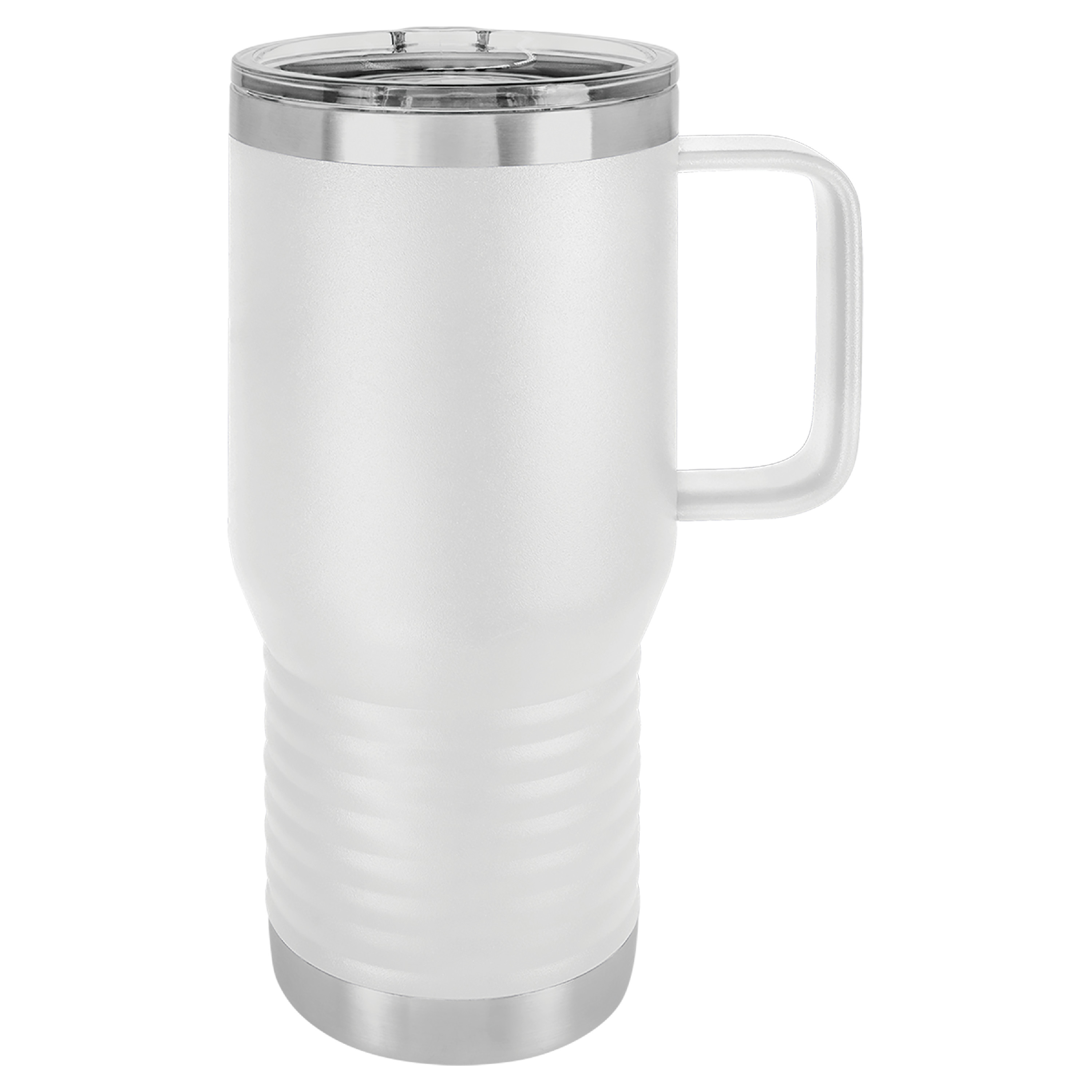 20 Ounce White Polar Camel Stainless Steel Vacuum Mug - Slider Lid