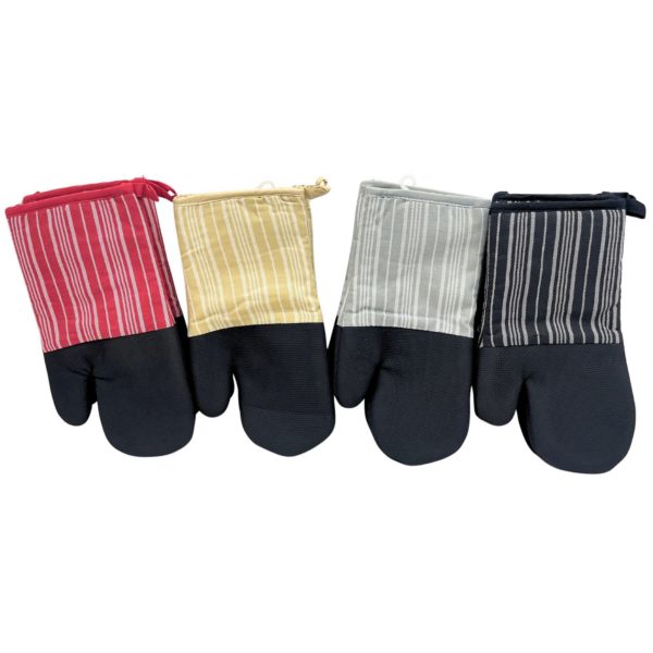 Revival Brands Neoprene Oven Mitt In Assorted Lined Designs and Colors